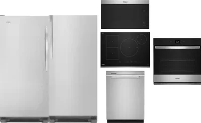 6 Piece Package Includes Refrigerator, Freezer, Cooktop, Wall Oven, Microwave And Dishwasher