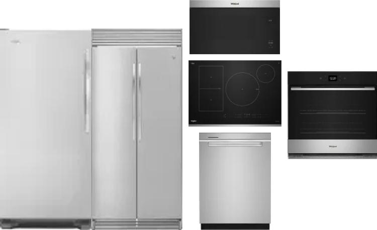 6 Piece Package Includes Refrigerator, Freezer, Cooktop, Wall Oven, Microwave And Dishwasher