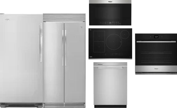 6 Piece Package Includes Refrigerator, Freezer, Cooktop, Wall Oven, Microwave And Dishwasher