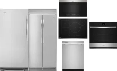 6 Piece Package Includes Refrigerator, Freezer, Cooktop, Wall Oven, Microwave And Dishwasher