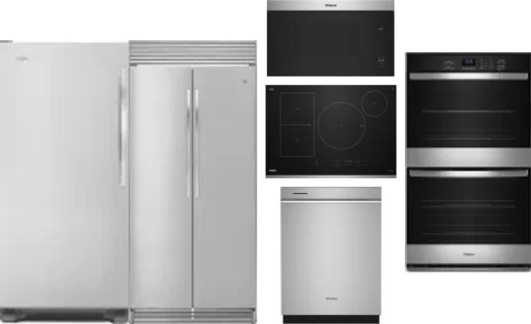 6 Piece Package Includes Refrigerator, Freezer, Cooktop, Wall Oven, Microwave And Dishwasher