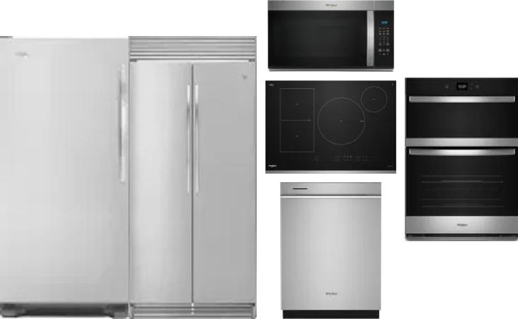 6 Piece Package Includes Refrigerator, Freezer, Cooktop, Wall Oven, Microwave And Dishwasher
