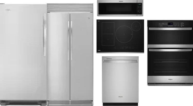 6 Piece Package Includes Refrigerator, Freezer, Cooktop, Wall Oven, Microwave And Dishwasher