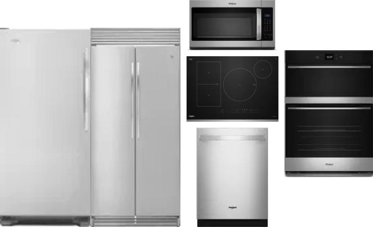 6 Piece Package Includes Refrigerator, Freezer, Cooktop, Wall Oven, Microwave And Dishwasher