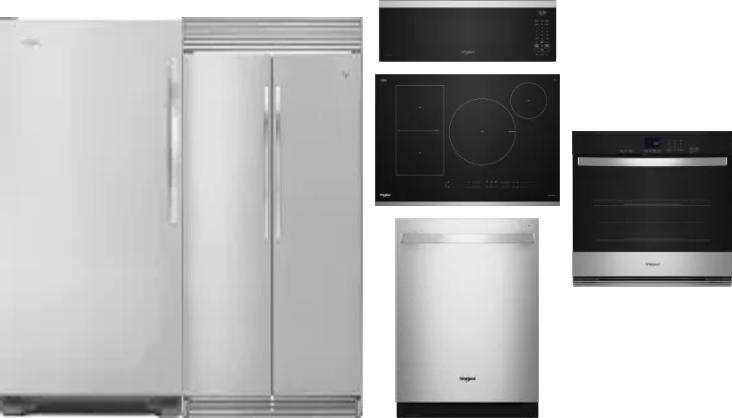 6 Piece Package Includes Refrigerator, Freezer, Cooktop, Wall Oven, Microwave And Dishwasher