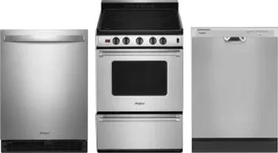 3 Piece Package Includes Refrigerator, Range And Dishwasher