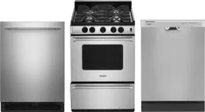 3 Piece Package Includes Refrigerator, Range And Dishwasher