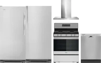 5 Piece Package Includes Refrigerator, Freezer, Range, Hood And Dishwasher
