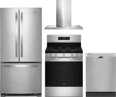 4 Piece Package Includes Refrigerator, Range, Hood And Dishwasher