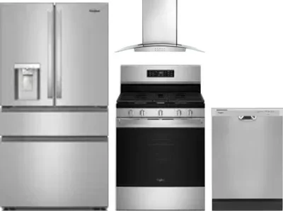 4 Piece Package Includes Refrigerator, Range, Hood And Dishwasher