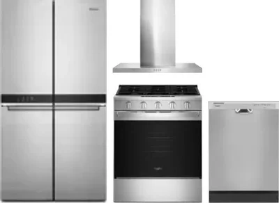 4 Piece Package Includes Refrigerator, Range, Hood And Dishwasher
