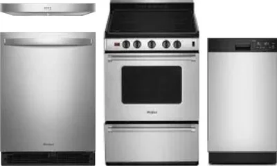 4 Piece Package Includes Refrigerator, Range, Hood And Dishwasher