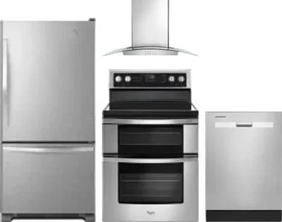4 Piece Package Includes Refrigerator, Range, Hood And Dishwasher