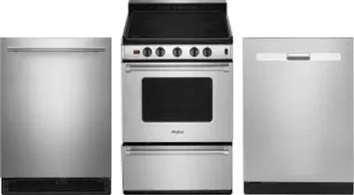 3 Piece Package Includes Refrigerator, Range And Dishwasher