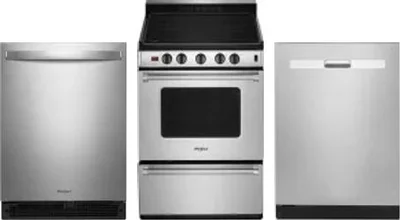 3 Piece Package Includes Refrigerator, Range And Dishwasher