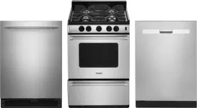 3 Piece Package Includes Refrigerator, Range And Dishwasher