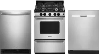 3 Piece Package Includes Refrigerator, Range And Dishwasher