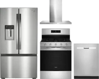 4 Piece Package Includes Refrigerator, Range, Hood And Dishwasher