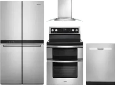 4 Piece Package Includes Refrigerator, Range, Hood And Dishwasher