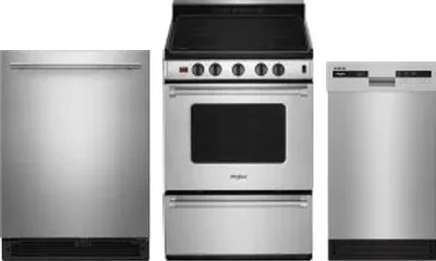 3 Piece Package Includes Refrigerator, Range And Dishwasher
