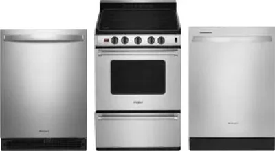 3 Piece Package Includes Refrigerator, Range And Dishwasher