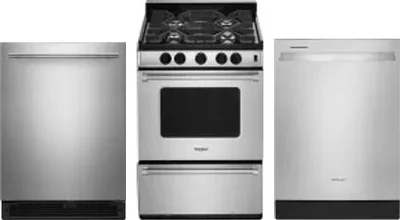 3 Piece Package Includes Refrigerator, Range And Dishwasher