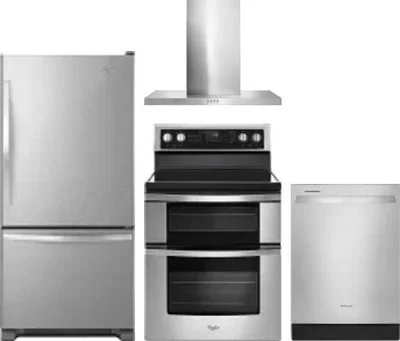 4 Piece Package Includes Refrigerator, Range, Hood And Dishwasher