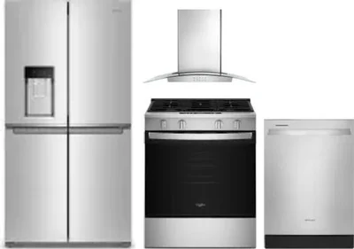 4 Piece Package Includes Refrigerator, Range, Hood And Dishwasher