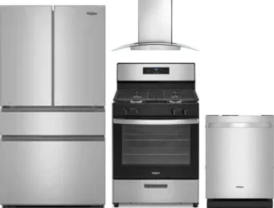4 Piece Package Includes Refrigerator, Range, Hood And Dishwasher