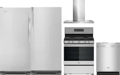5 Piece Package Includes Refrigerator, Freezer, Range, Hood And Dishwasher