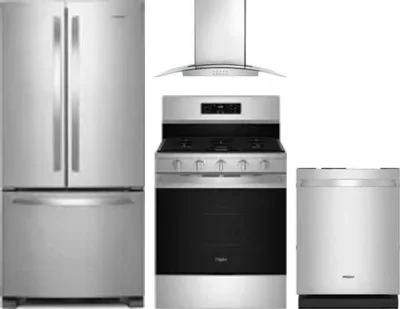 4 Piece Package Includes Refrigerator, Range, Hood And Dishwasher