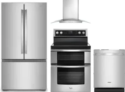 4 Piece Package Includes Refrigerator, Range, Hood And Dishwasher
