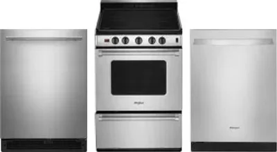 3 Piece Package Includes Refrigerator, Range And Dishwasher