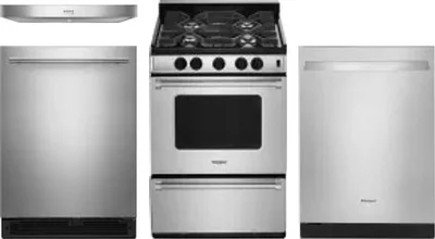 4 Piece Package Includes Refrigerator, Range, Hood And Dishwasher