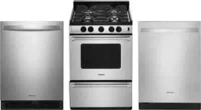 3 Piece Package Includes Refrigerator, Range And Dishwasher