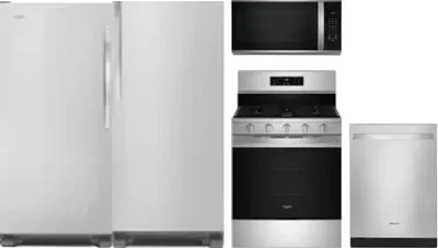 5 Piece Package Includes Refrigerator, Freezer, Range, Microwave And Dishwasher