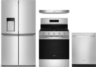 4 Piece Package Includes Refrigerator, Range, Hood And Dishwasher