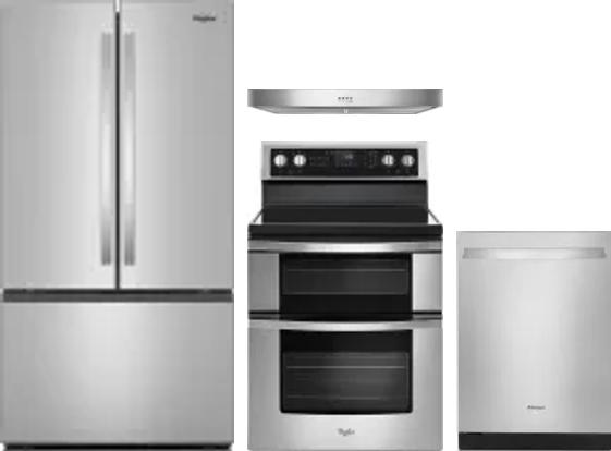 4 Piece Package Includes Refrigerator, Range, Hood And Dishwasher