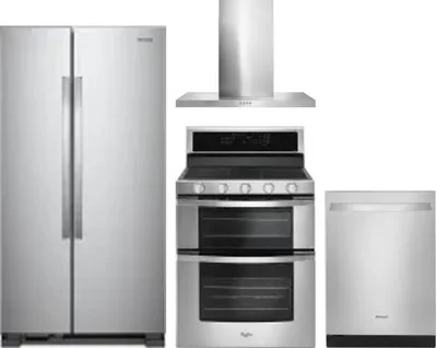 4 Piece Package Includes Refrigerator, Range, Hood And Dishwasher