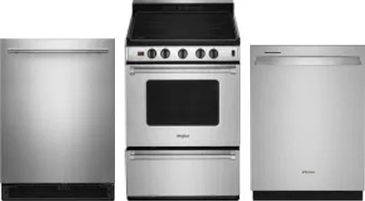 3 Piece Package Includes Refrigerator, Range And Dishwasher