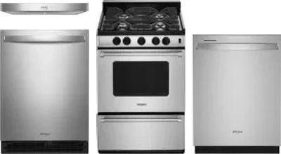 4 Piece Package Includes Refrigerator, Range, Hood And Dishwasher
