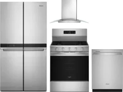 4 Piece Package Includes Refrigerator, Range, Hood And Dishwasher