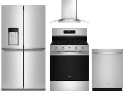 4 Piece Package Includes Refrigerator, Range, Hood And Dishwasher