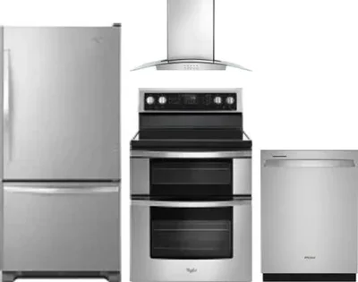 4 Piece Package Includes Refrigerator, Range, Hood And Dishwasher