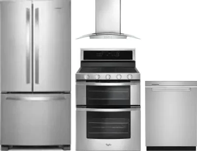 4 Piece Package Includes Refrigerator, Range, Hood And Dishwasher