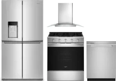 4 Piece Package Includes Refrigerator, Range, Hood And Dishwasher