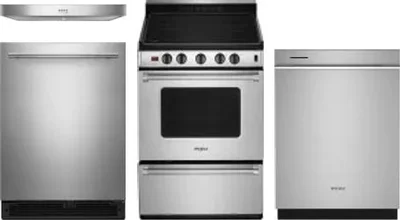 4 Piece Package Includes Refrigerator, Range, Hood And Dishwasher