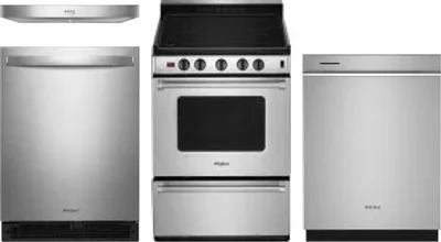 4 Piece Package Includes Refrigerator, Range, Hood And Dishwasher