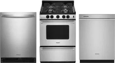 3 Piece Package Includes Refrigerator, Range And Dishwasher