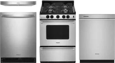 4 Piece Package Includes Refrigerator, Range, Hood And Dishwasher